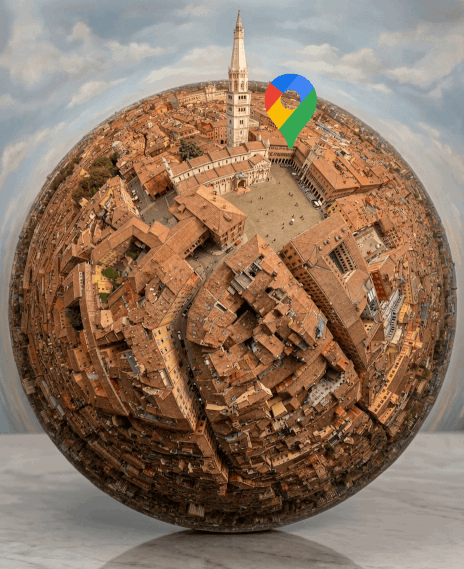 Mappa illustrata della posizione di CUSTODE in Piazza Grande a Modena